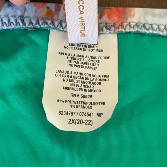 NWT BECCA ETC Plus Size Femme Flora Vintage Bikini Bottom - Picture 4 of 6